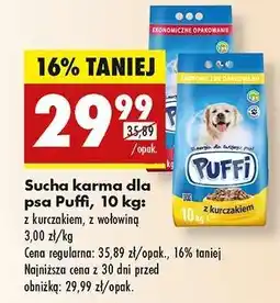 Biedronka Sucha karma dla psa Puffi, 10 kg oferta