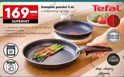Biedronka Komplet patelni 3 el. z odpinaną rączką oferta
