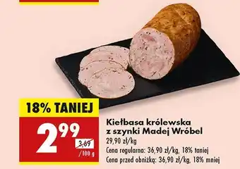 Biedronka Kiełbasa królewska z szynki Madej Wróbel oferta