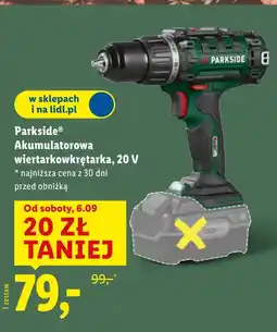 Lidl Akumulatorowa wkrętarka Parkside oferta