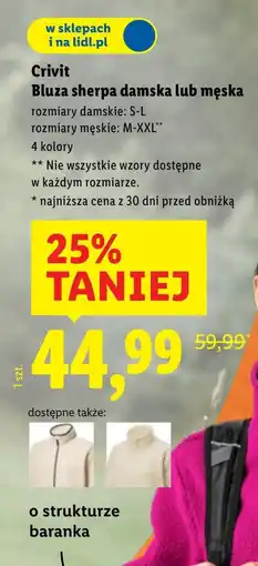 Lidl Bluza Crivit oferta