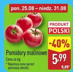 ALDI Pomidory Polski oferta