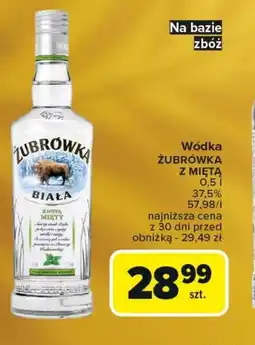 Carrefour Wódka Żubrówka oferta