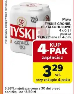 Carrefour Express Piwo bezalkoholowe Tyskie oferta