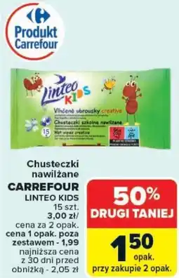 Carrefour Chusteczki nawilżane oferta