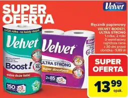 Carrefour Ręcznik papierowy VELVET BOOST!, ULTRA STRONG oferta