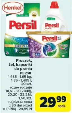 Carrefour Proszek, żel, kapsułki do prania PERSIL oferta