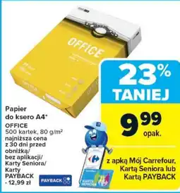 Carrefour Papier do ksero A4 oferta