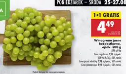 Biedronka Winogrono jasne bezpestkowe oferta