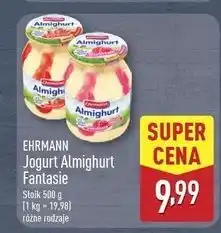 ALDI Jogurt malinowy Ehrmann Almighurt oferta