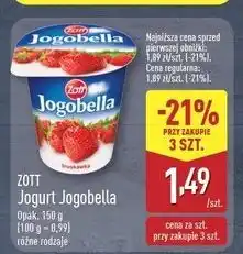 ALDI Jogurt truskawka Zott Jogobella oferta