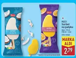 ALDI Sorbet na patyku marakuja Mucci oferta