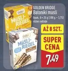 ALDI Baton musli czekoladowe Golden Bridge oferta