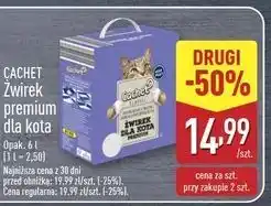 ALDI Żwirek dla kota classic premium Cachet oferta