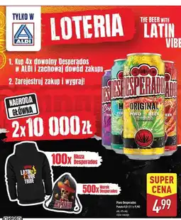 ALDI Piwo Desperados Mojito oferta