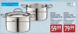 ALDI Garnek ze stali nierdzewnej 24 cm Crofton oferta