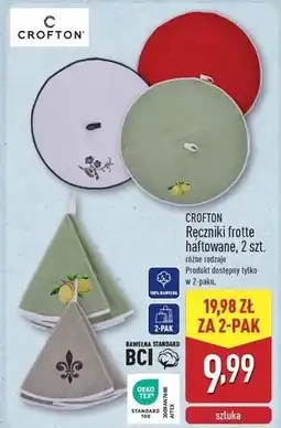 ALDI Ręczniki frotte haftowane Crofton oferta