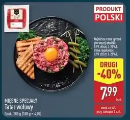 ALDI Tatar wołowy Mięsne Specjały Zawsze Świeże (Aldi) oferta