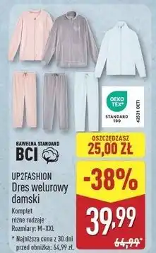 ALDI Dres damski welurowy Up2Fashion oferta