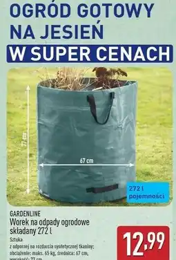 ALDI Worek na odpady ogrodowe 272 l Gardenline oferta