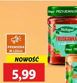 Lidl Dżem truskawka z miętą Herbapol oferta