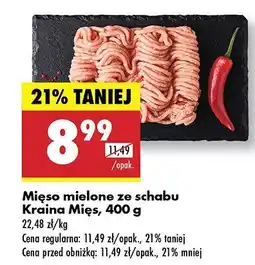 Biedronka Mięso mielone ze schabu Kraina Mięs oferta