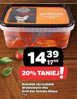 Netto Kubełek skrzydełek drobiowych mix Grill Bar Sztuka Mięsa oferta