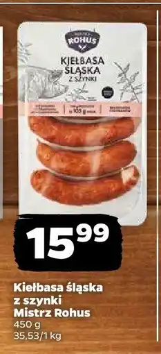Netto Kiełbasa śląska z szynki Mistrz Rohus oferta