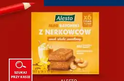 Lidl Minibatoniki z nerkowców: shake waniliowy Alesto oferta