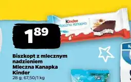 Netto Biszkopty Mleczna Kanapka Kinder oferta