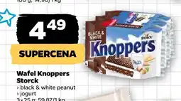 Netto Wafel Knoppers Storck black & white peanut/jogurt oferta