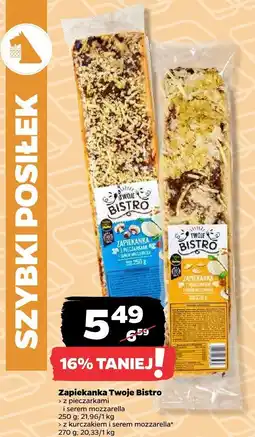 Netto Zapiekanka Twoje Bistro z pieczarkami i serem mozzarella oferta