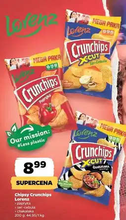 Netto Chipsy Crunchips Lorenz papryka/ser-cebula/chałaczkija oferta
