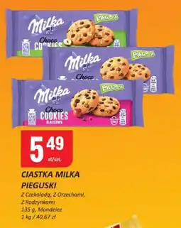 Chorten Ciastka Milka Pieguski z czekoladą/z orzechami/z rodzynkami oferta