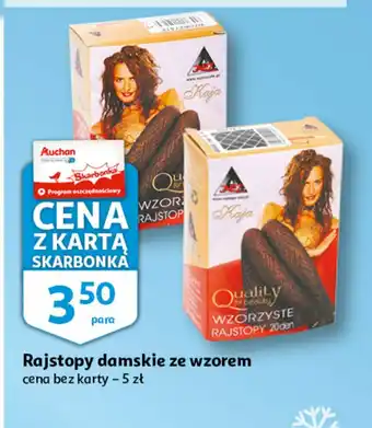 Auchan Rajstopy kaja wzorzyste 20 den 1 SZT oferta