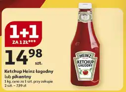 Auchan Ketchup Heinz łagodny lub pikantny oferta