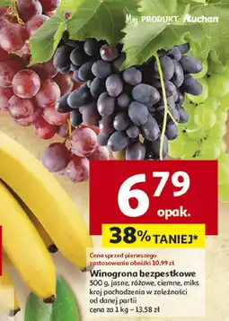 Auchan Winogrona bezpestkowe Auchan oferta