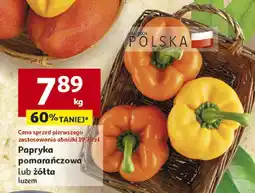 Auchan Papryka pomarańczowa lub żółta Auchan oferta