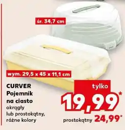 Kaufland CURVER Pojemnik na ciasto oferta