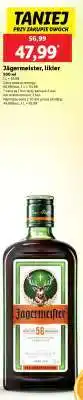 Lidl Jägermeister, likér oferta
