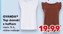 Kaufland OYANDA Top damski z haftem oferta
