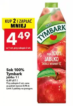Lewiatan Sok 100% Tymbark oferta
