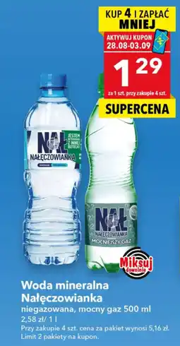 Lewiatan Woda mineralna Nałęczowianka oferta