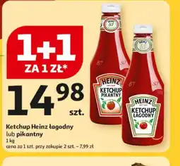 Auchan Ketchup Heinz łagodny lub pikantny oferta