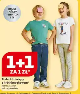 Auchan T-shirt dziecięcy z krótkim rękawem oferta