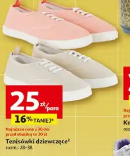 Auchan Tenisówki dziewczęce oferta