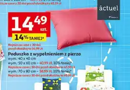 Auchan Poduszka z wypełnieniem z pierza Actuel oferta