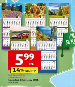 Auchan Kalendarz trójdzielny 2026 oferta