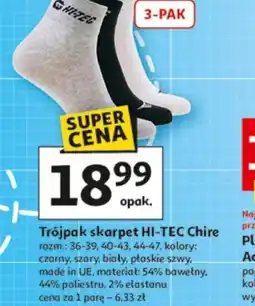 Auchan Trójpak skarpet Hi-Tec Chire oferta