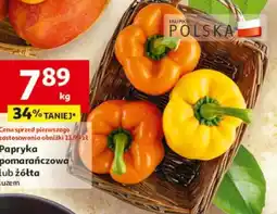 Auchan Papryka pomarańczowa lub żółta oferta